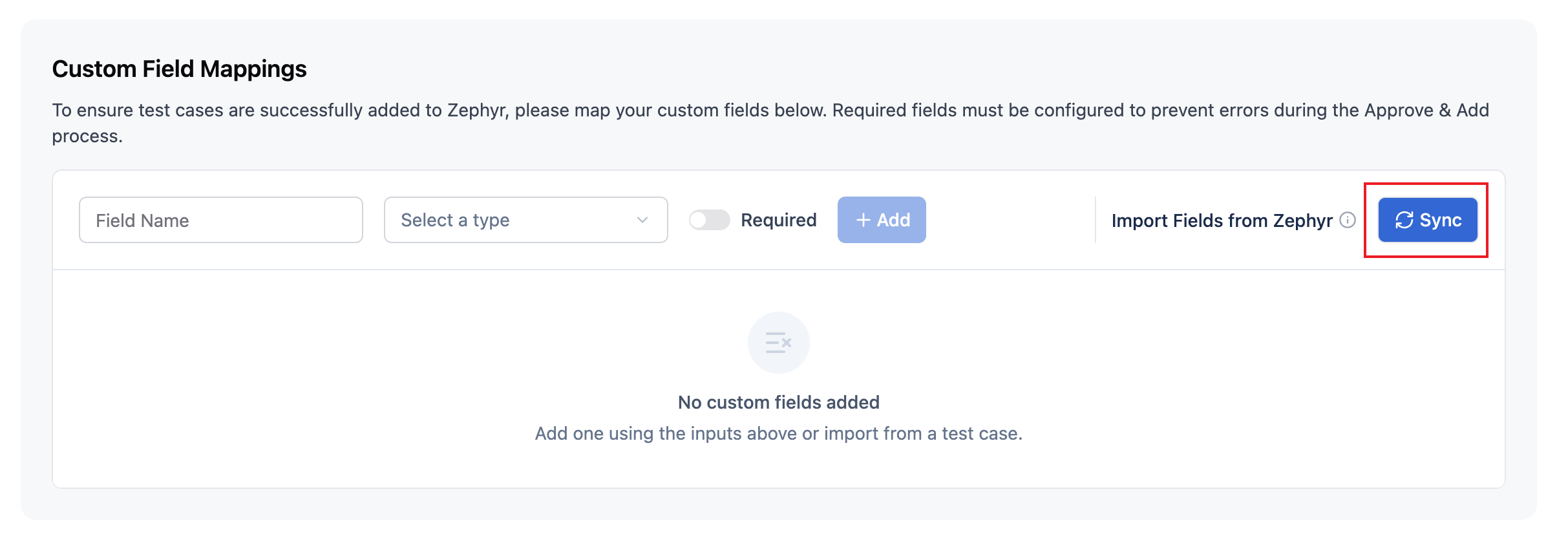 Space Settings navigation to Custom Field Mappings